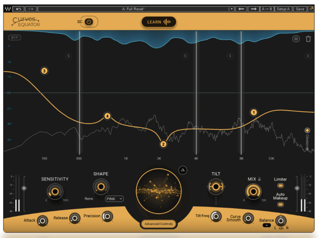 Waves Curves Equator plugin, Waves Curves plugin, Waves Equator plugin, Equator plugin, Equator, plugin, frequency, resonance, mixing, mastering, audio production, music production, audio processing