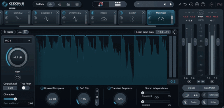 Ozone 12 Maximizer, IRC 5 Maximizer, Izotope Maximizer, Izotope Limiter