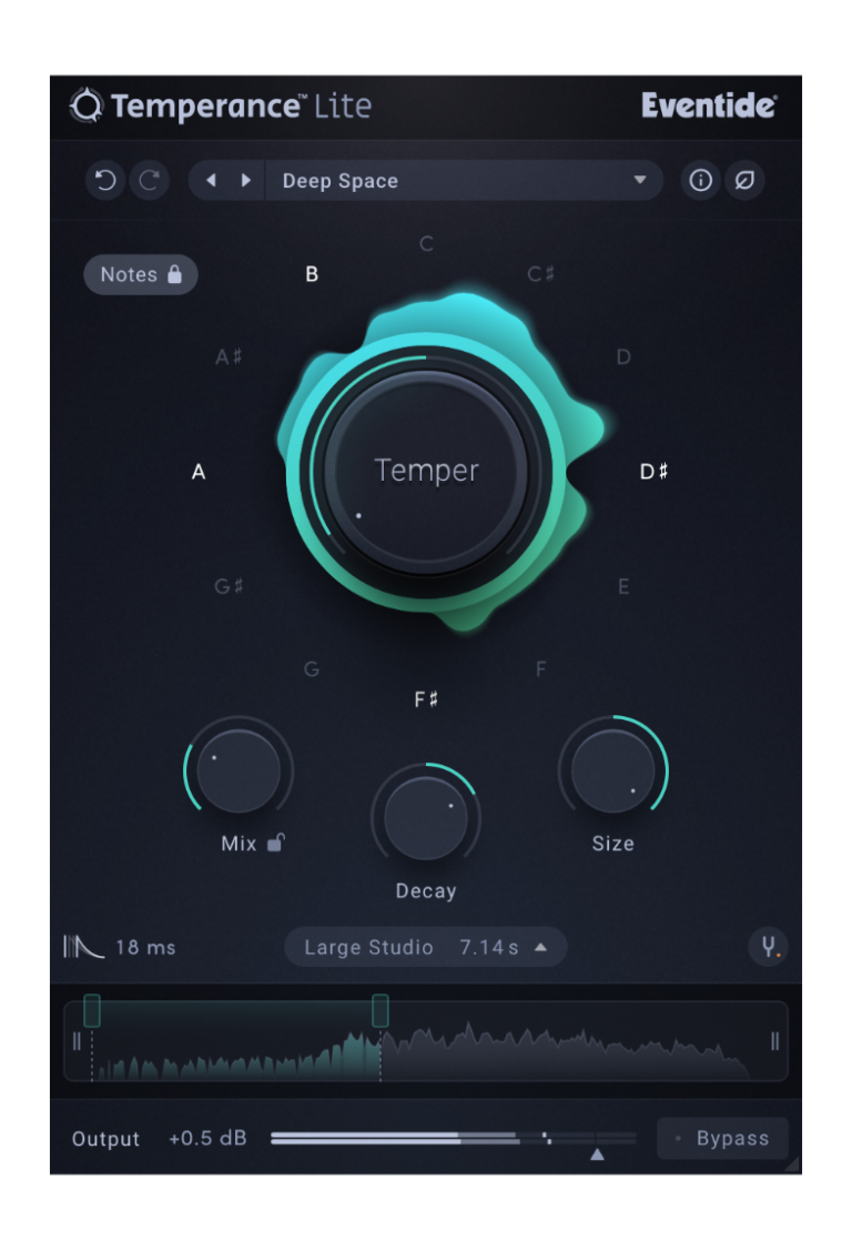 Eventide Temperance Lite, Eventide Temperance Lite Reverb, Eventide Temperance Pro, Eventide Temperance Reverb Plugin, Eventide Temperance Lite Free Reverb, Eventide Temperance Lite Musical Reverb